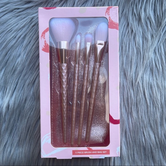 Target Makeup Target Beauty Makeup Face Brush 5 Piece Set With Bag